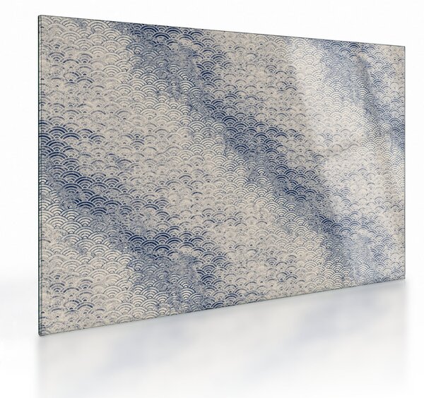 Üveg kép - Hullámminta (70x50 cm)