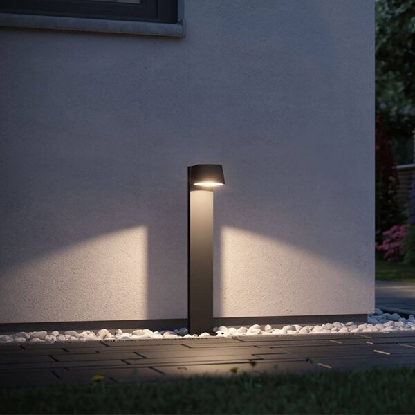 Paulmann Capea LED lábazati lámpa, Fekete, Alumínium, Modern
