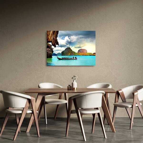 Üveg kép - Phang Nga-öböl (70x50 cm)