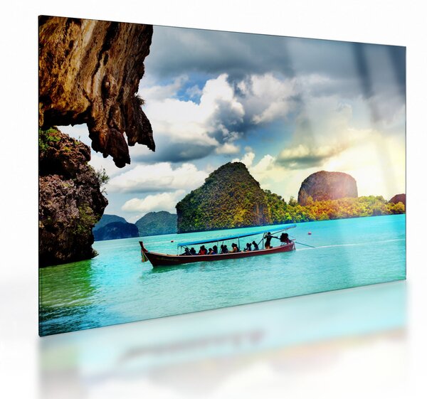 Üveg kép - Phang Nga-öböl (70x50 cm)