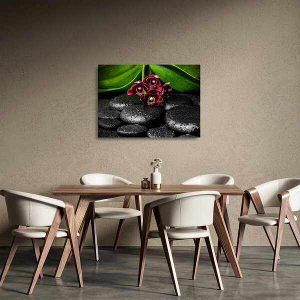Üveg kép - Lávakövek (70x50 cm)