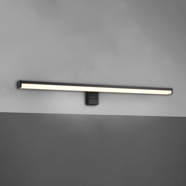 Trio Lighting LED fali lámpa Lino, fekete matt/fehér, Fekete, Fürdőszoba, Alumínium, Modern