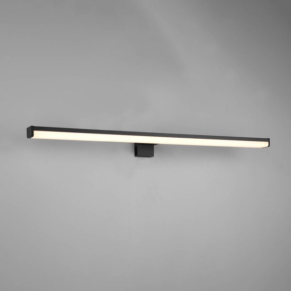 Trio Lighting LED fali lámpa Lino, fekete matt/fehér, Fekete, Fürdőszoba, Alumínium, Modern