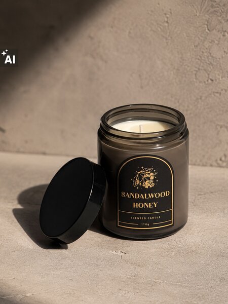 Sinsay - Illatgyertya Sandalwood Honey - fekete