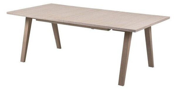 Asztal Oakland C102 Világos tölgy, 74x100x210cm, Hosszabbíthatóság, Természetes fa furnér, Laminált forgácslap, Fa