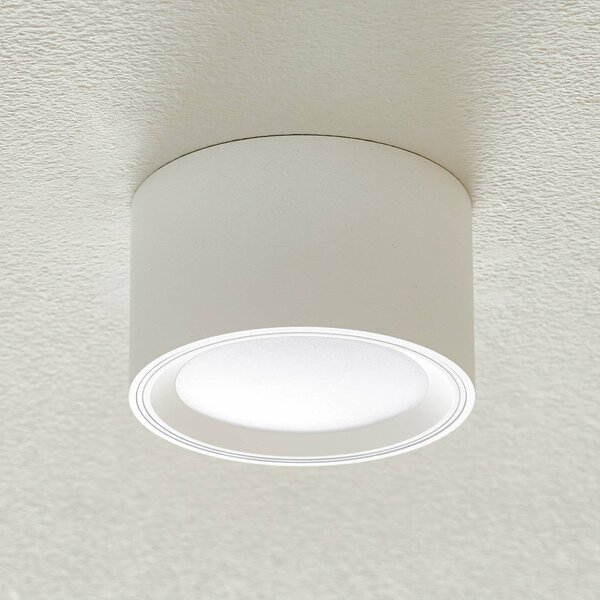 Nordlux LED mennyezeti lámpa Fallon, magasság 6 cm, dimmelhető, Fehér / opál, Nappali / Étkező, fém, Modern
