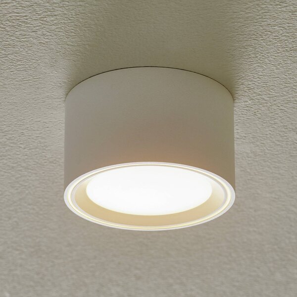 Nordlux LED mennyezeti lámpa Fallon, magasság 6 cm, dimmelhető, Fehér / opál, Nappali / Étkező, fém, Modern