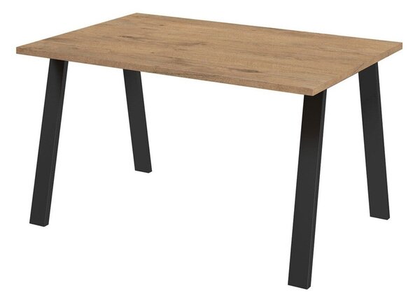 Asztal Tucson 141, Lándzsa tölgy, 75x90x138cm, Laminált forgácslap, Fém