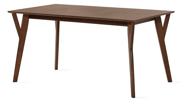Asztal Springfield 240, Barna, 75x90x150cm, Hosszabbíthatóság, Közepes sűrűségű farostlemez, Fa, Váz anyaga, Kaucsuk