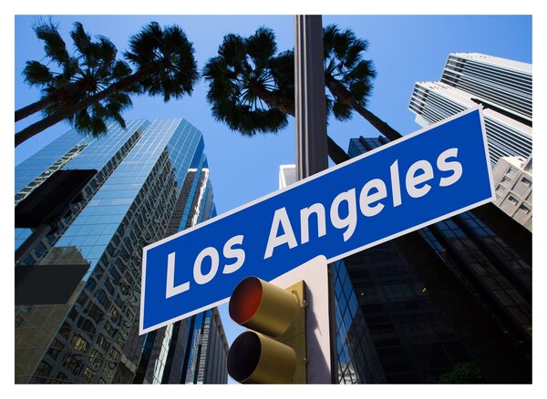 Üveg kép - Los Angeles (70x50 cm)