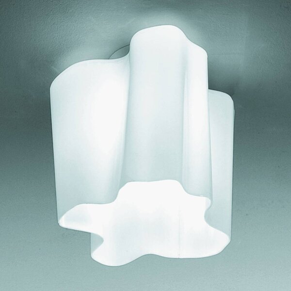 Artemide Logico Mini mennyezeti lámpa 28x28 cm, dimmelhető, Fehér / opál, Nappali / Étkező, Üveg, Dizájn