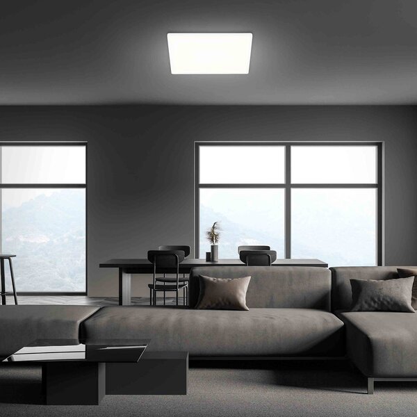 Briloner LED mennyezeti lámpa Karcsú, szögletes 42 x cm, Fehér / opál, Folyosó, Műanyag, Modern
