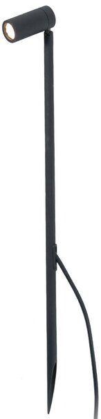 FARO BARCELONA 60 cm magas LED földi tüskés spot Seth-60, Fekete, Alumínium, Modern