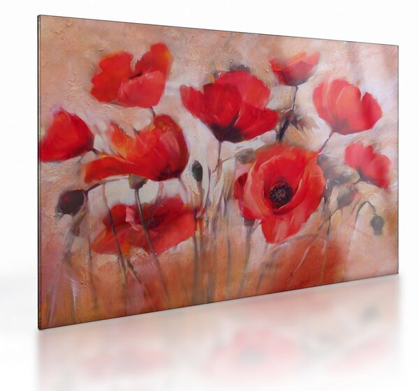 Üveg kép - Farkas mák (70x50 cm)