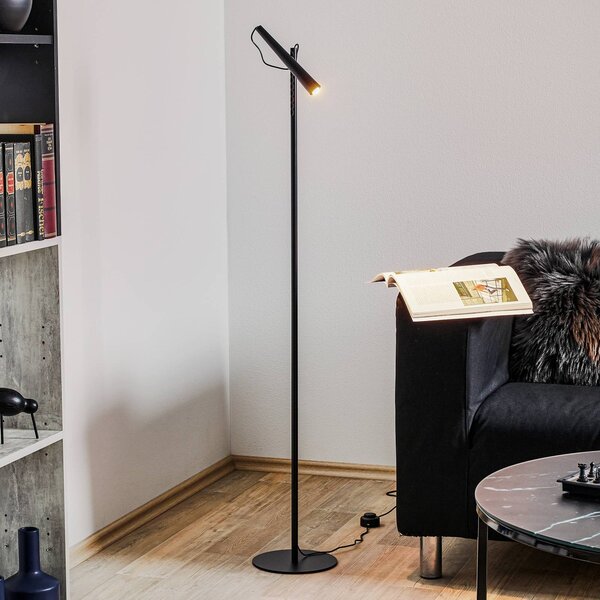 Foscarini Magneto LED álló világítás, fekete, Fekete, Nappali / Étkező, fém, Dizájn
