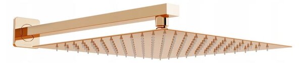 Mexen CUBE, rejtett kar 40cm + zuhanyfej 30x30cm, rózsaszín-arany, 79112-60 + 79130-60