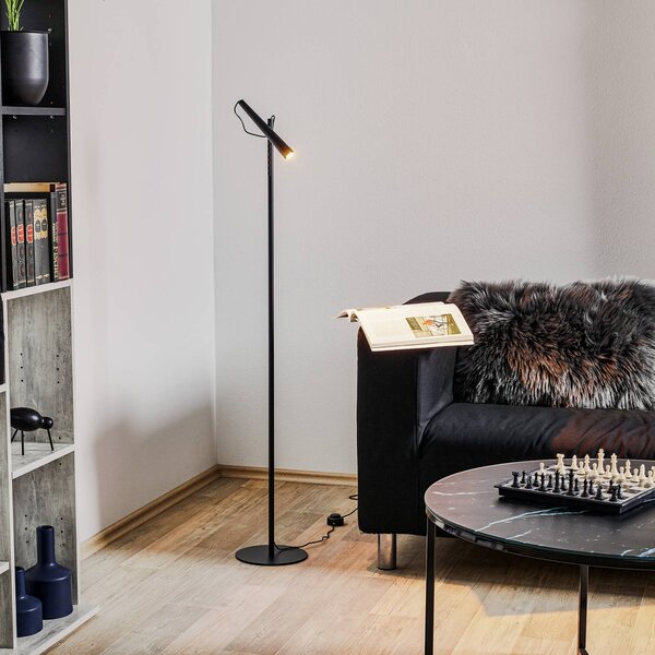 Foscarini Magneto LED álló világítás, fekete, Fekete, Nappali / Étkező, fém, Dizájn