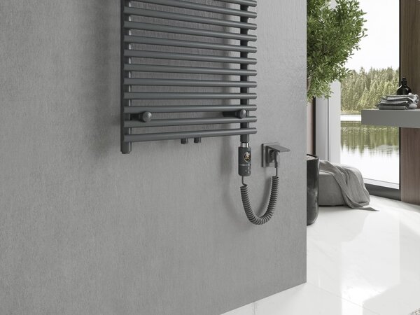Mexen Sol, elektromos fűtőelem 1200x500 mm + fűtőrúd 600 W, antracit, W125-1200-500-2600-66
