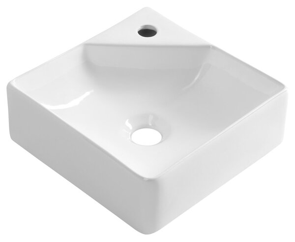 Aqualine Aqualine, NEXA kerámia sarokmosdó 30x30cm, fehér, NP436
