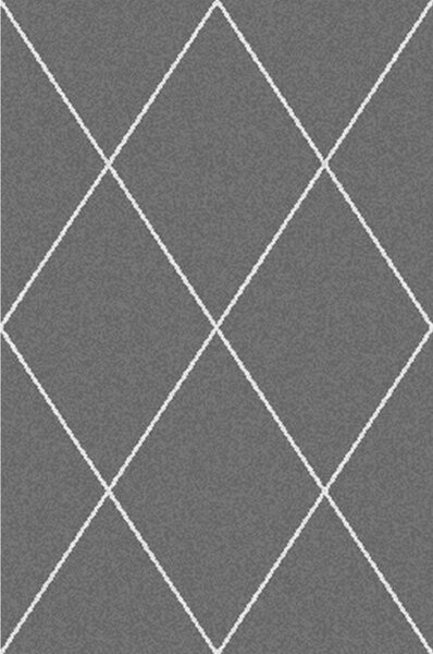 Royal Rhombs szőnyeg sötétszürke/krém 160x230cm