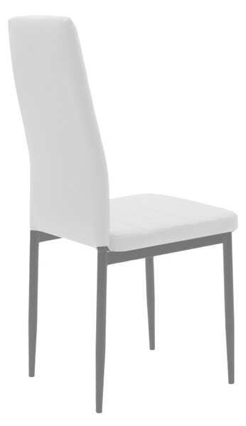 Étkezőgarnitúra, Natali-Parker, Pako World, MDF, fehér-natúr, 3 részes, 80x80x76 cm