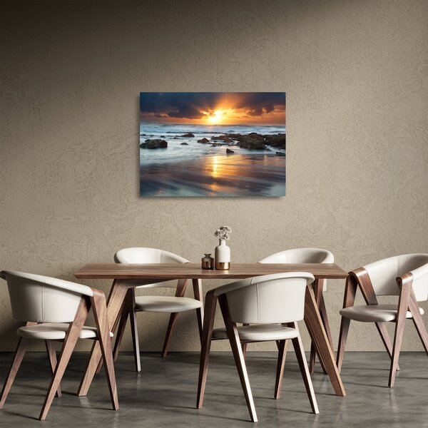 Üveg kép - A napsütötte tenger (70x50 cm)