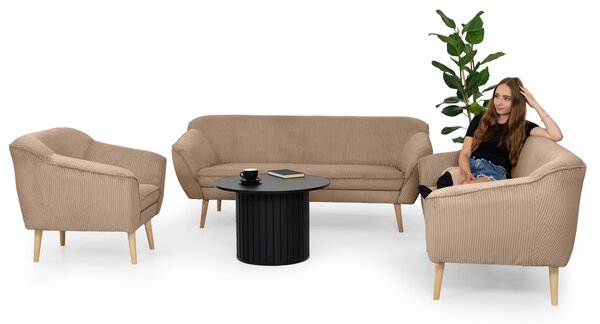 Wilsondo DORY ülőgarnitúra szett 3+2+1 - világosbarna