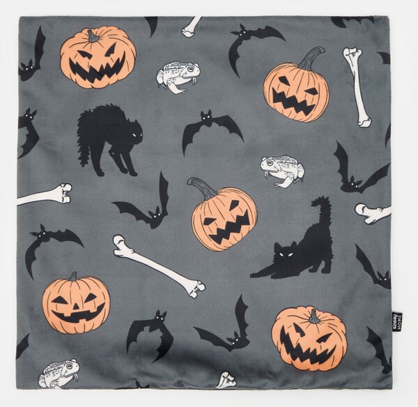 Sinsay - Halloween mintás párnahuzat - sötétszürke