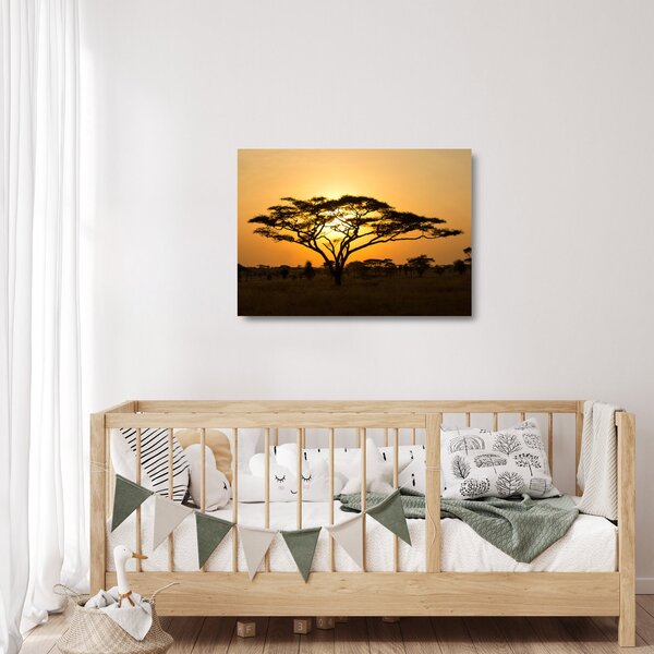 Üveg kép - afrikai szavanna (70x50 cm)