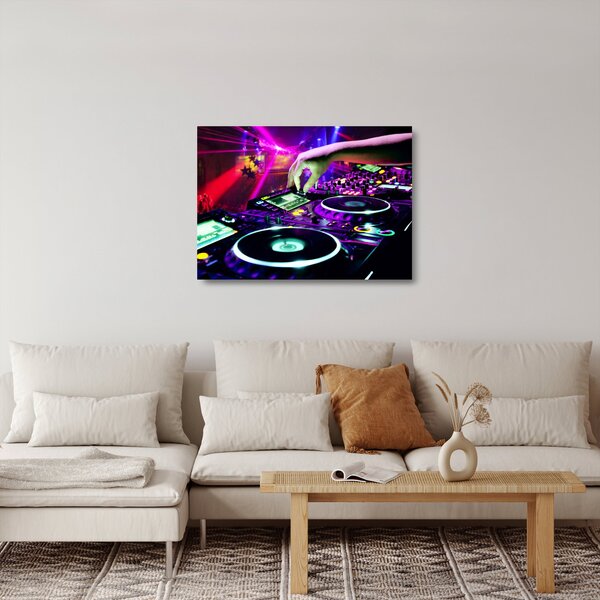 Üveg kép - DJ (70x50 cm)