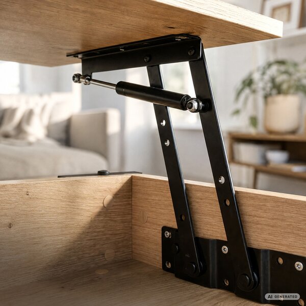 AKORD Furniture Factory Denver Dohányzóasztal Laminált Lap Artisan Tölgy Emelhető Lappal