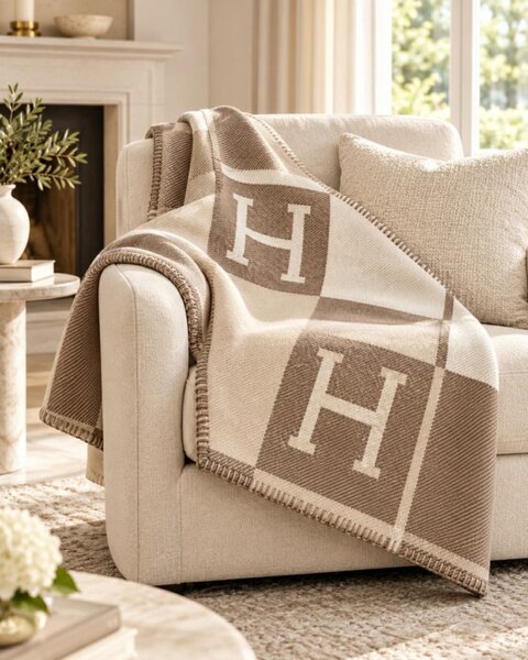 SHP Paris Home Premium Takaró Bézs Geometrikus Mintával