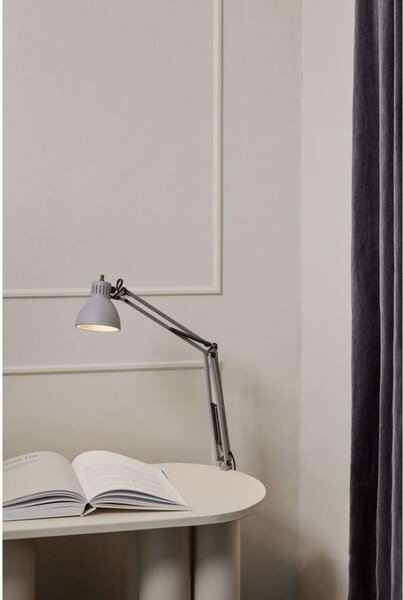 Asztali lámpa NORDIC LIVING, Szürke, Dolgozószoba / iroda, Alumínium