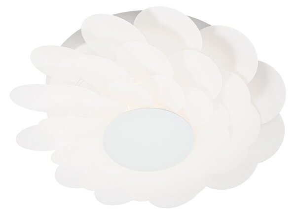 Fali Lámpa Lucande, Bloem, dimmable, Fehér, Nappali, Műanyag, Modern