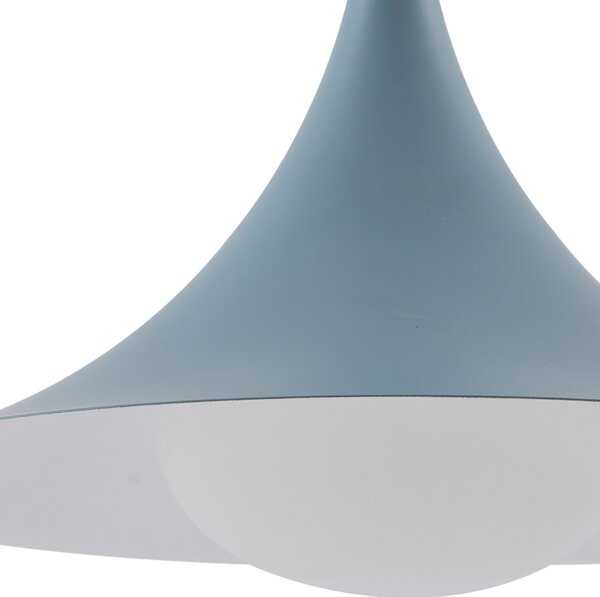 Függőlámpa Lindby, Jarl, dimmable, Kék, Étkező, Fém, Modern