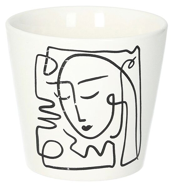 Face II virágcserép takaró 12 cm