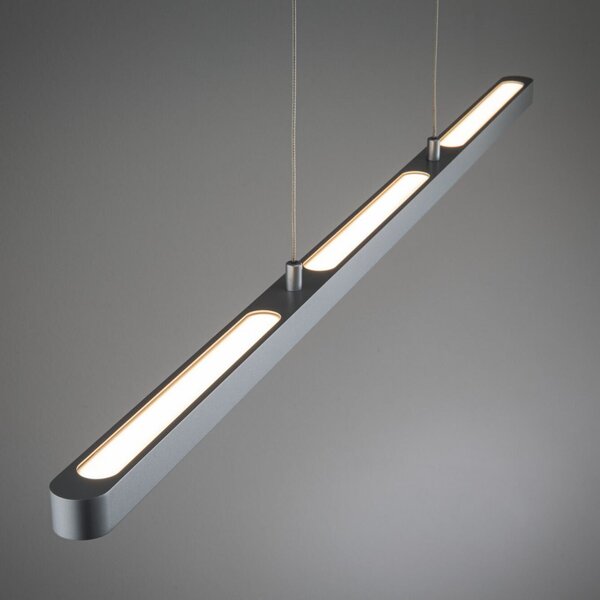 Függőlámpa Paulmann, Lento, dimmable, Szürke, Nappali, Fém, Modern