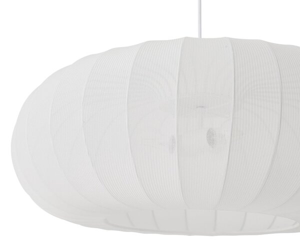 Függőlámpa Lindby, Helin, dimmable, Fehér, Nappali, Szövet / Textília, Skandináv