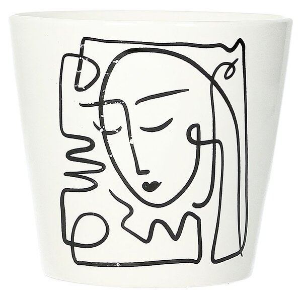 Face II virágcserép takaró 12 cm
