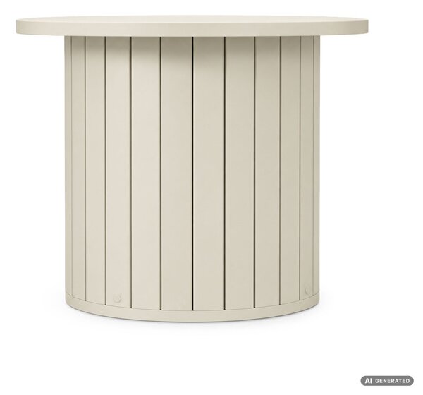AKORD Furniture Factory NUBO Kerek Dohányzóasztal MDF Kasmír Rovátkolt