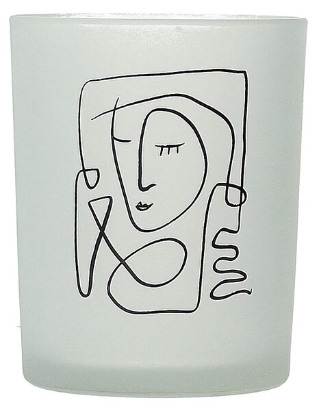 Face II gyertyatartó 13 cm