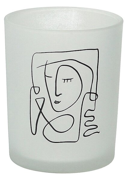 Face II gyertyatartó 13 cm