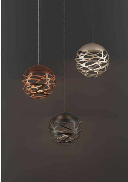 Függőlámpa Lodes, dimmable, Fekete, Étkező, Fém