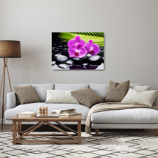 Üveg kép - Orchideák (70x50 cm)