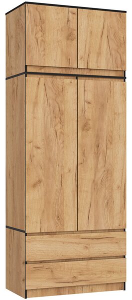 AKORD CLP S90 Szekrénytoldó Laminált Craft Tölgy 2 Ajtós