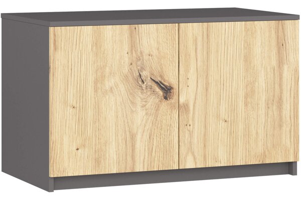 AKORD Furniture Factory CLP S90 Szekrénybővítő Laminált Lap Grafit Szürke / Artisan Tölgy 2 Ajtós