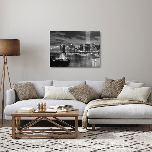 Üveg kép - Brooklyn híd (70x50 cm)
