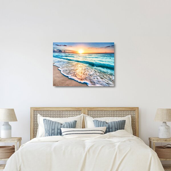 Üveg kép - Tengeri strand (70x50 cm)
