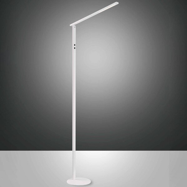 Fabas Luce LED állólámpa ideális, egylángú, CCT, fehér, dimmelhető, Fehér / opál, Nappali / Étkező, Alumínium, Modern