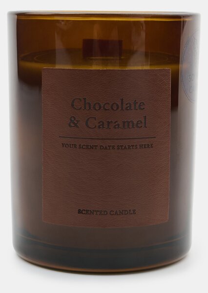 Sinsay - Illatgyertya hozzáadott szójaviasszal Chocolate & Carmel - bézs